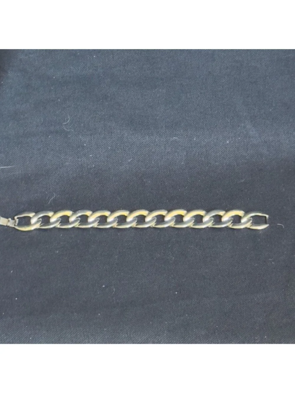 Men's Stainless Steel Cuban Link Bracelet 8.5 Inches Polished Silver Tone